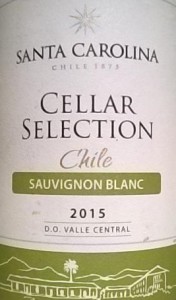 Santa Carolina sauvignon Blanc, 2015