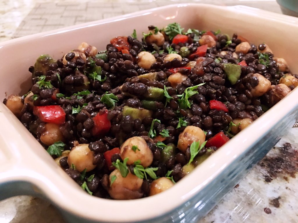 Beluga Black Lentil Salad