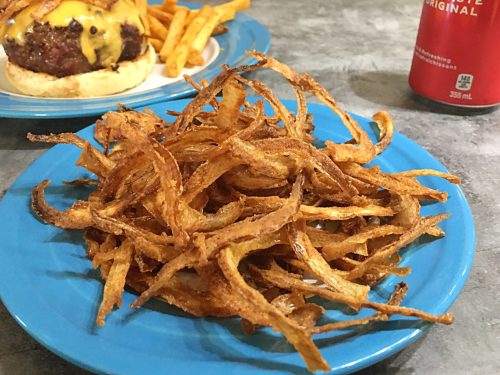 Crispy Fried Onion Strings - House of Nash Eats