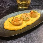 Scallops with Smoky Cream Corn Sauce