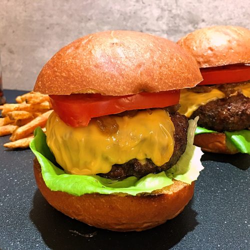 Bison Burgers with Bourbon Onion Jam