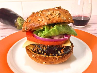 Eggplant & Mushroom Veggie Burgers