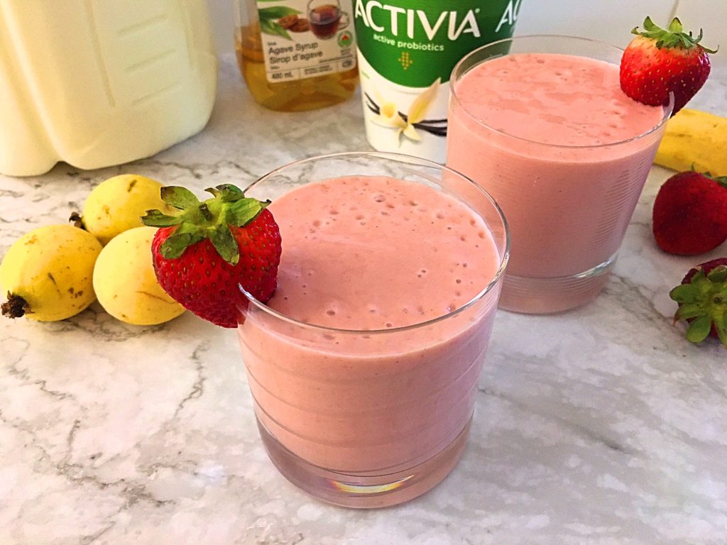 Guava Strawberry Banana Smoothie
