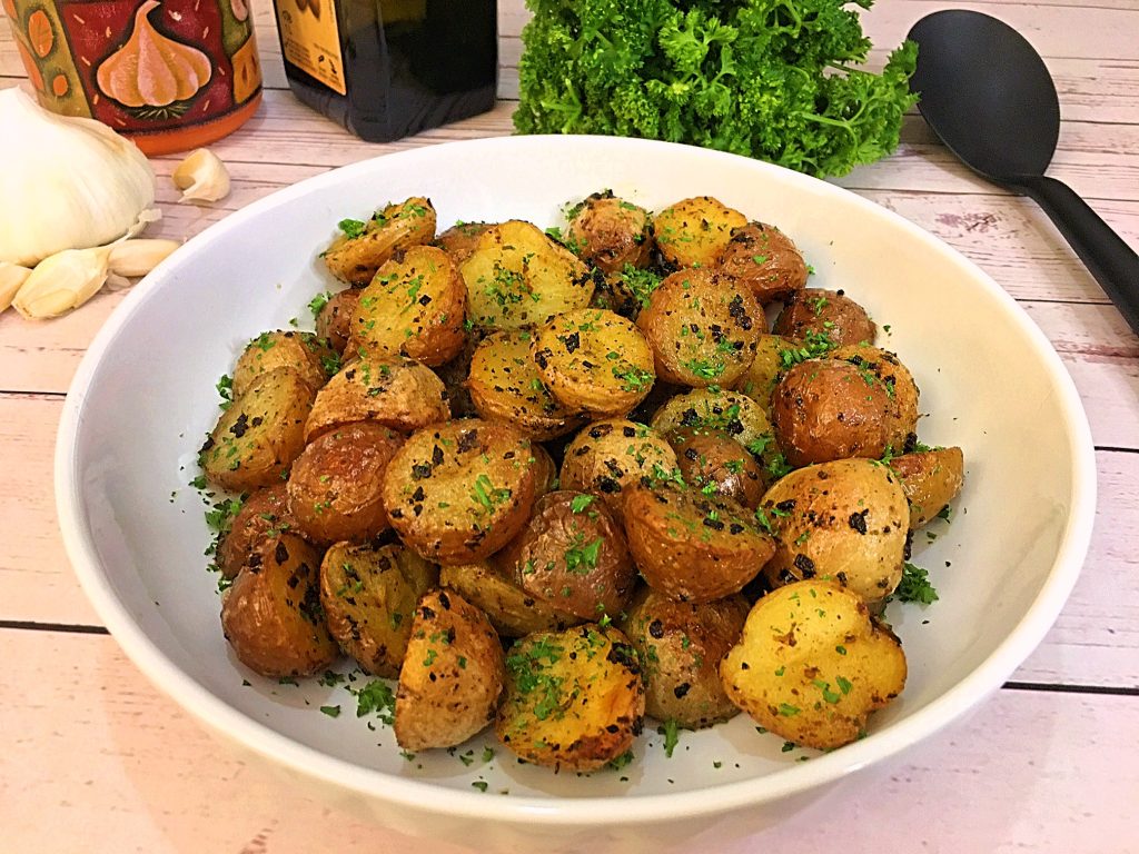 Garlic Herb Butter Roasted Potatoes