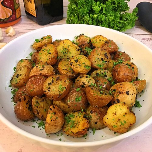 Garlic Herb Butter Roasted Potatoes