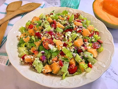 Cantaloupe Cucumber Salad