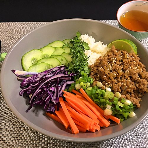 Asian Pork Rice Bowl