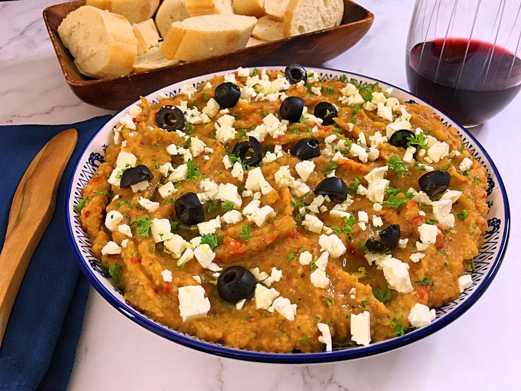 Greek Eggplant Dip • Melitzanosalata