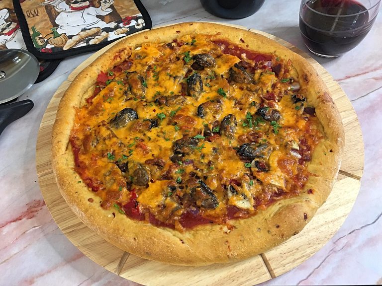 Smoked Oyster & Bacon Pizza