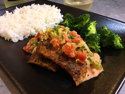 Creamy Creole Red Snapper