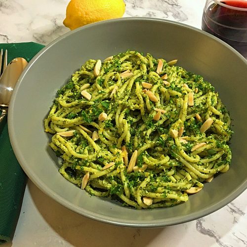 Moroccan Green Spaghetti