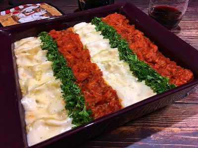 Italian Sausage Spinach & Ricotta Cannelloni