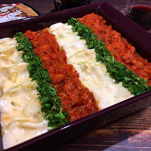 Italian Sausage Spinach & Ricotta Cannelloni