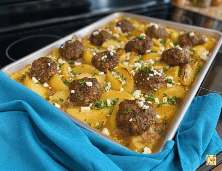 Biftekia • Baked Greek Beef Patties
