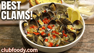 Garlic & White Wine Steamed Clams