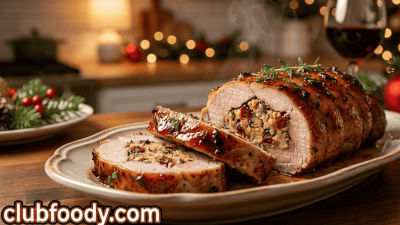 Holiday Stuffed Pork Tenderloin