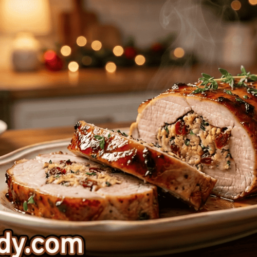 Holiday Stuffed Pork Tenderloin