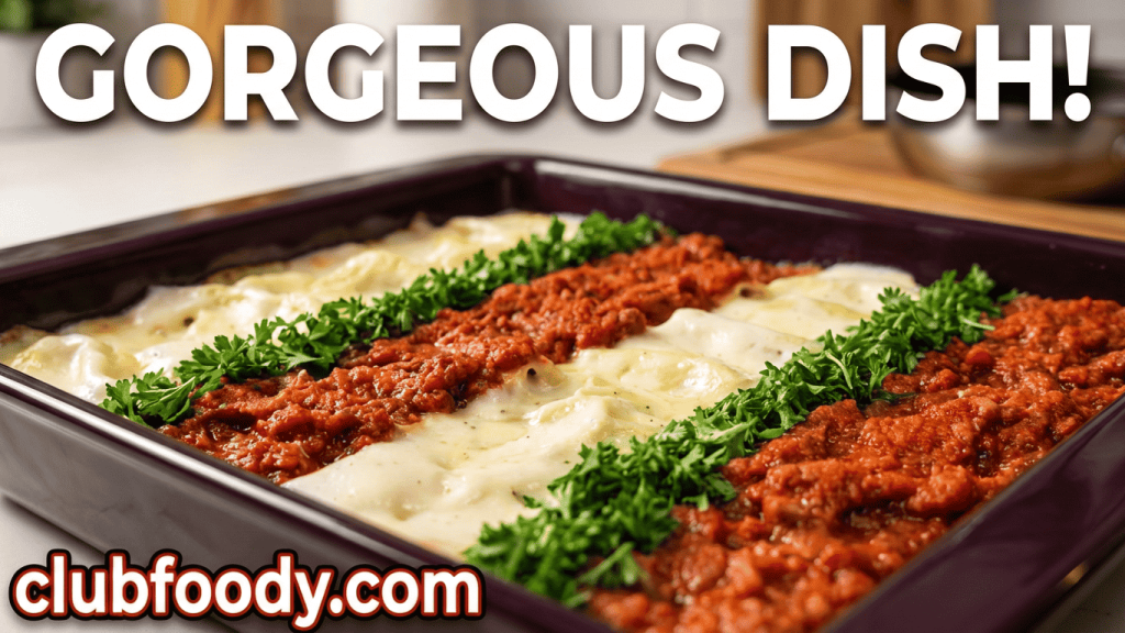 Italian Sausage, Spinach & Ricotta Canneloni