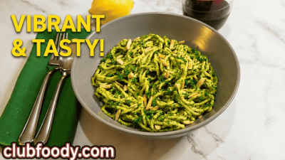 Moroccan Green Spaghetti