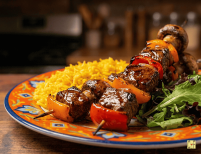 BBQ Beef Shish Kebabs
