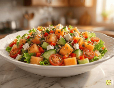 Cantaloupe Cucumber Salad