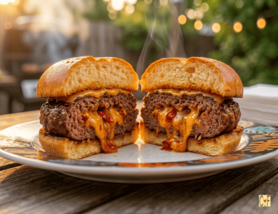 Chipotle Stuffed Bronto Burger