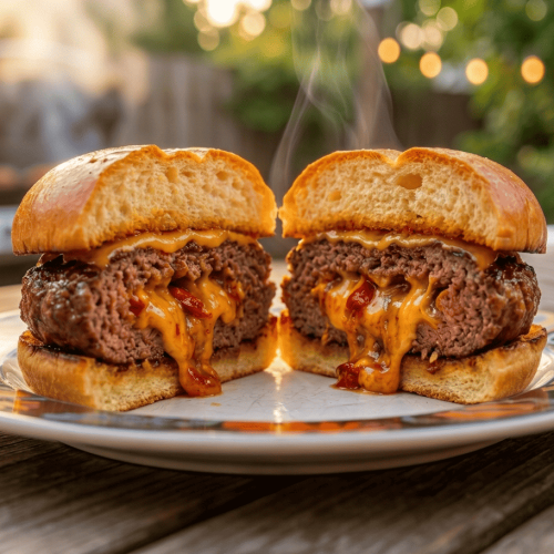 Chipotle Stuffed Bronto Burger