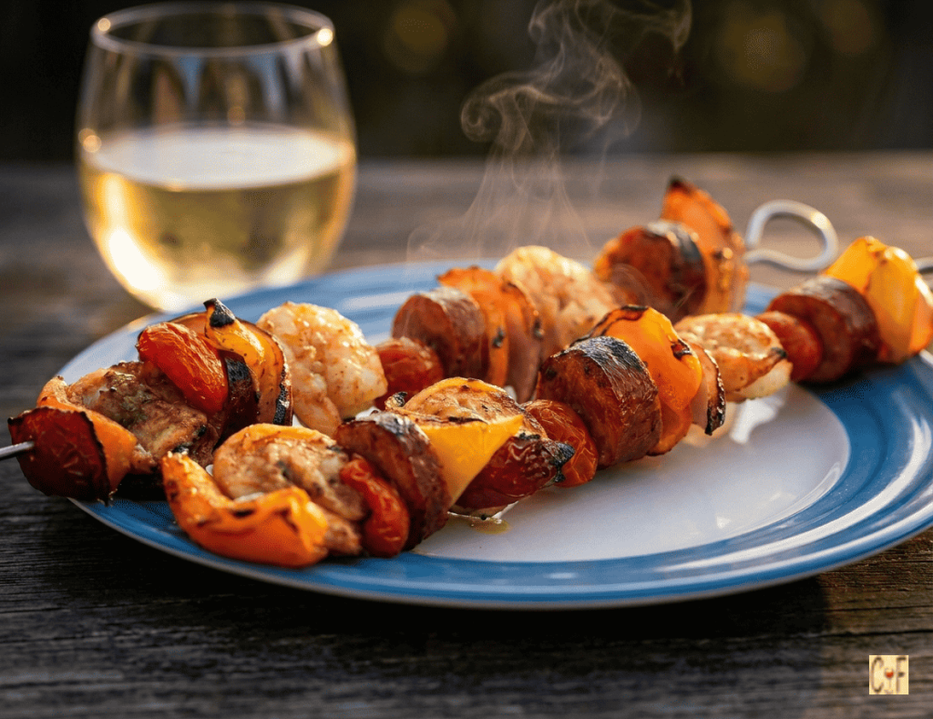 Creole Shrimp & Andouille Skewer