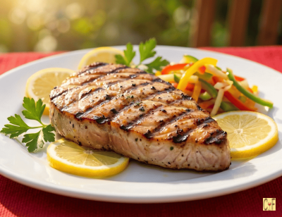 Grilled Marlin Steaks