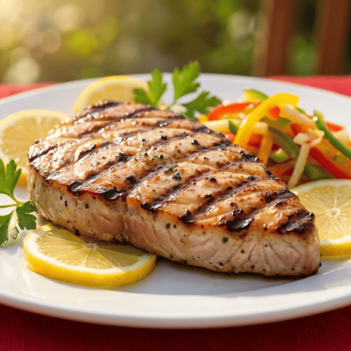 Grilled Marlin Steaks