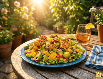 Grilled Shrimp Summer Salad