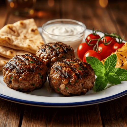 Lamb Kofta with Yogurt Sauce