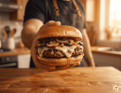 Mushroom Swiss Burgers