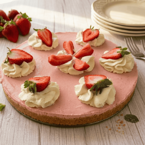 No-Bake Strawberry Cheesecake