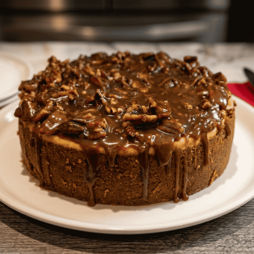Pecan Caramel Cheesecake