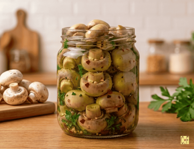 Quick Pickled Mushrooms