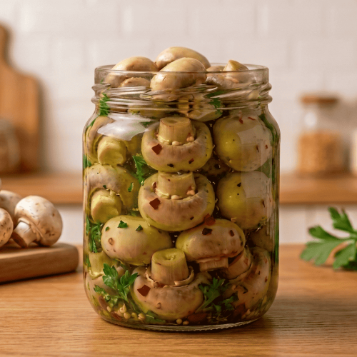 Quick Pickled Mushrooms