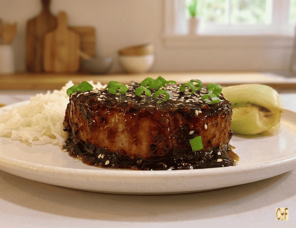 Sweet Chili Ginger Pork Loin Chops