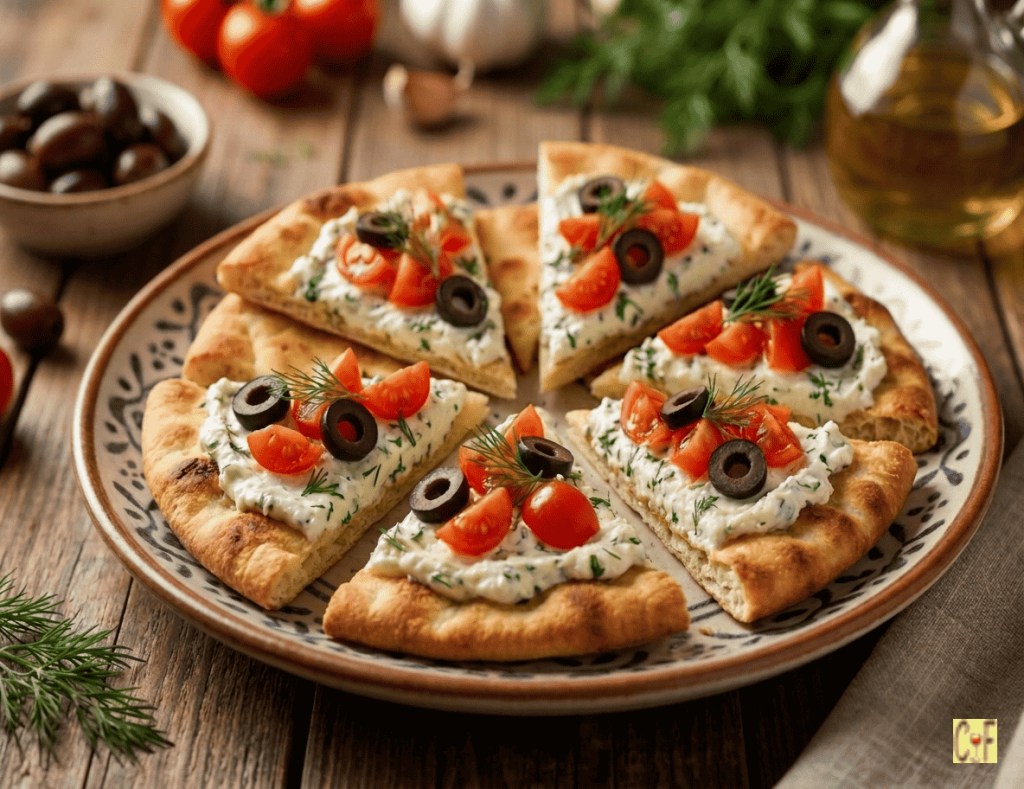 Baked Greek Pita Wedges