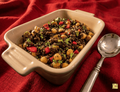 Beluga Black Lentil Salad