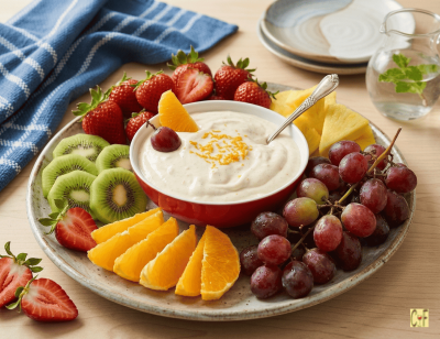 Orange Vanilla Yogurt Fruit Dip