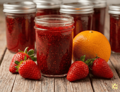Strawberry Jam with Orange Zest