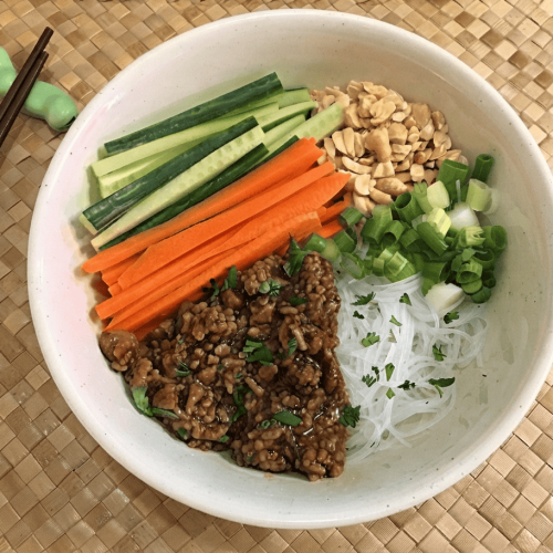 Asian Ginger Pork Noodles