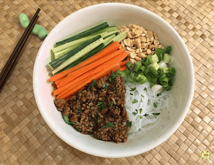 Asian Ginger Pork Noodles
