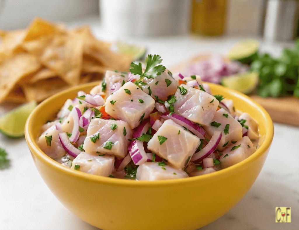 Ceviche de Pescado Receta • Fish Ceviche