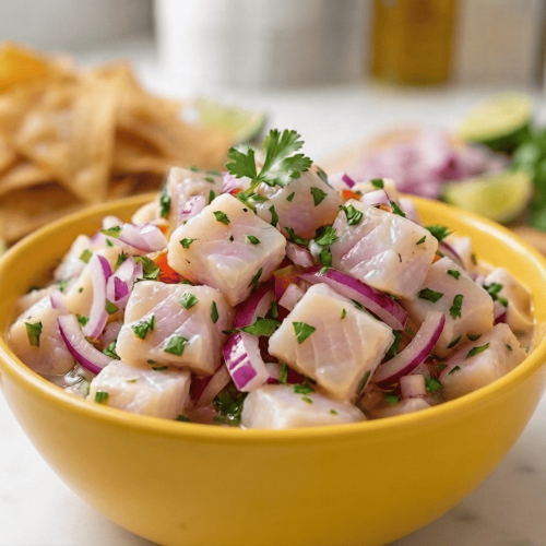 Ceviche de Pescado Receta • Fish Ceviche