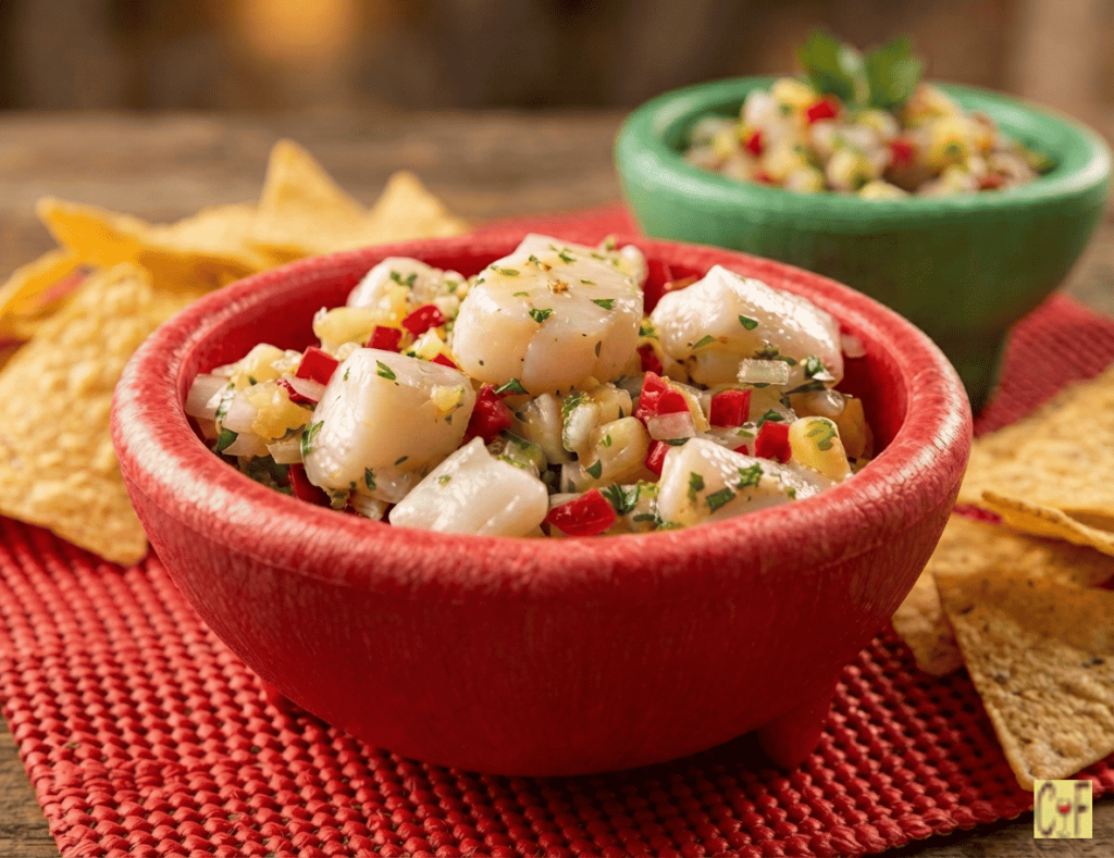 Scallop Pineapple Ceviche