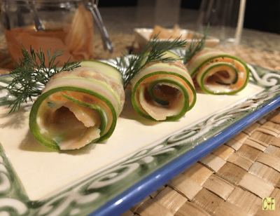 Asian Cucumber Salmon Rolls