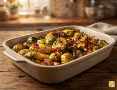 Brussels Sprouts with Bacon & Onions