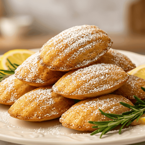 Lemon Rosemary Madeleines